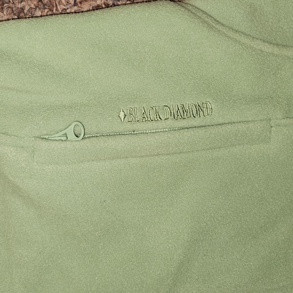 NWT Women's Black Diamond Fleece Jacket Size S Color Green - Picture 5 of 7